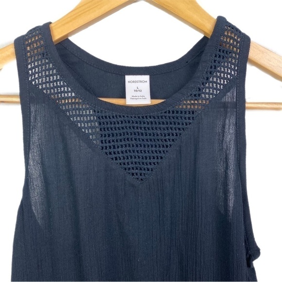 Nwt | Nordstrom Kids' Swim Cover Up in Black Size Large (10/12) - Picture 3 of 6